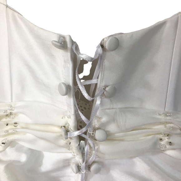 Designer Exquisite White Flower Girl Dress 3 - Picture 12 of 16